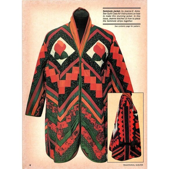 Traditional Quilter Magazine October 1990 Quilt Patterns Spool Charm Quilt - Picture 2 of 4